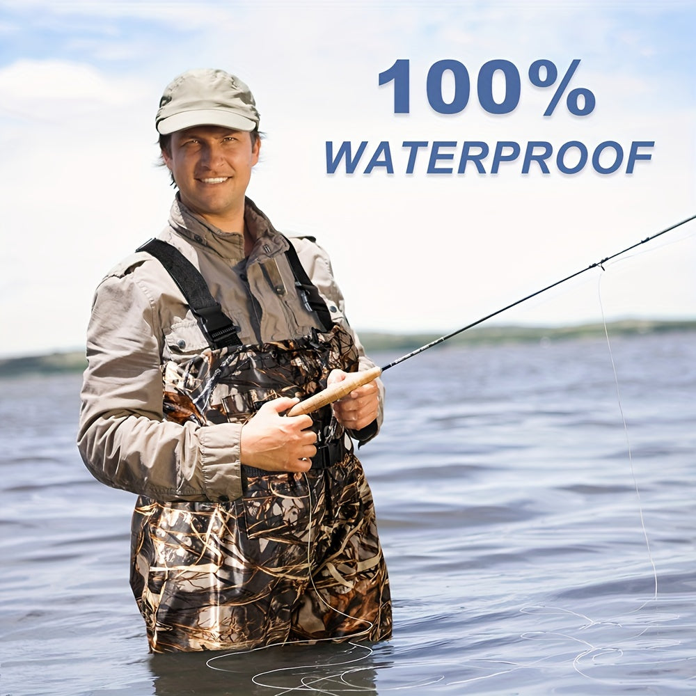 Night Cat Unisex Fishing Hunting Chest Waders With Boot Footstraps Breathable & Lightweight Size 6.5 To 13