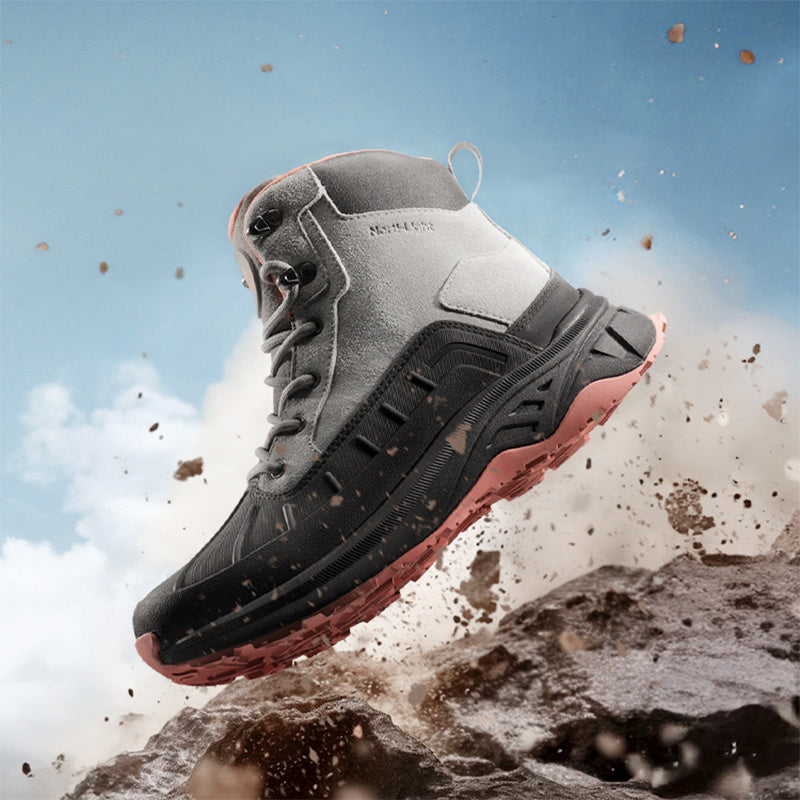 NORTIV 8 Wide Version Women's Waterproof, Durable and Slip Resistant Hiking Boots Lightweight & Breathable Outdoor Trekking Camping Trail Hiking Boots