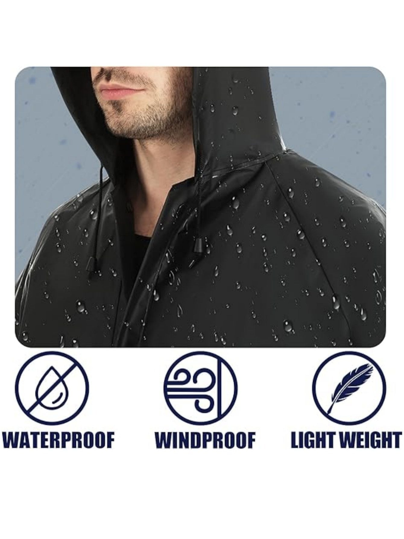 Ultra-Lite Waterproof Rain Suit For Men And Women With Pants