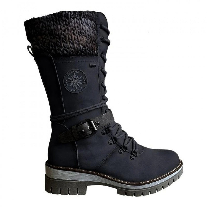 Winter Snow Boots Rubber PU Sole All Terrain Traction Ice