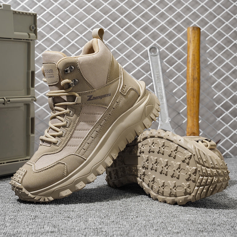 Zhenyuezu All Season High Top Hiking Boots Lightweight Comfort