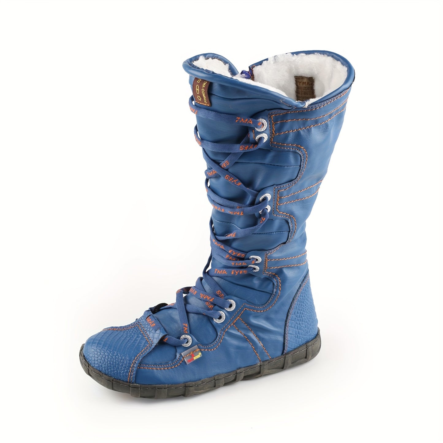 TMA EYES Women's Winter Ankle Boots Plush Lining