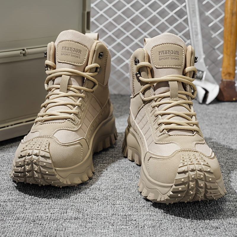 Zhenyuezu All Season High Top Hiking Boots Lightweight Comfort