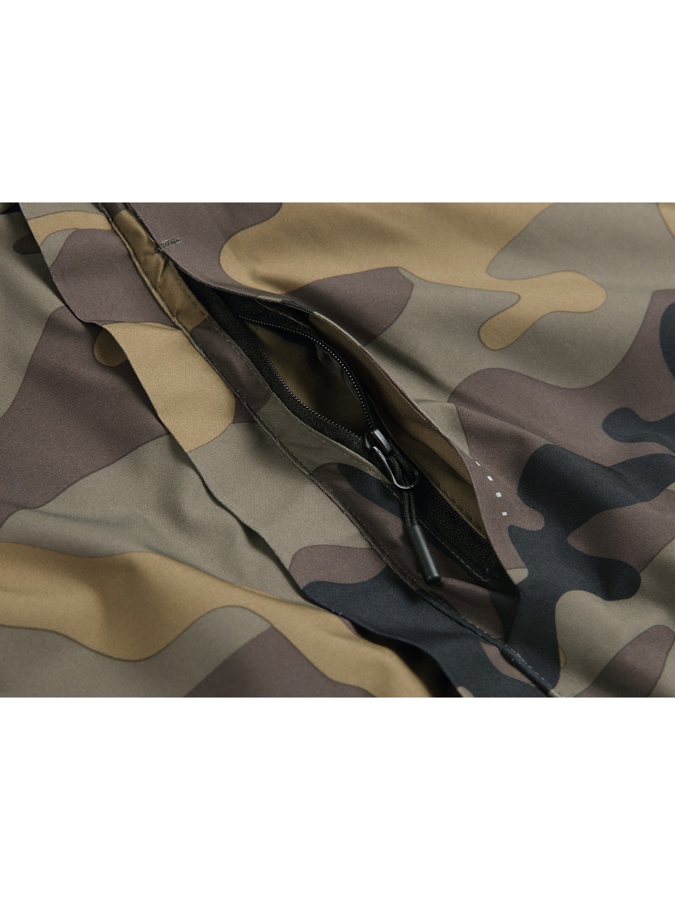 Men's Winter -Lined Thermal Jacket High Quality Windproof Coat with Hood, Thick Outdoor, Button & Zipper Closure, Machine Washable for Hiking, Skiing, Camping - Camouflage (Solid Color also available)