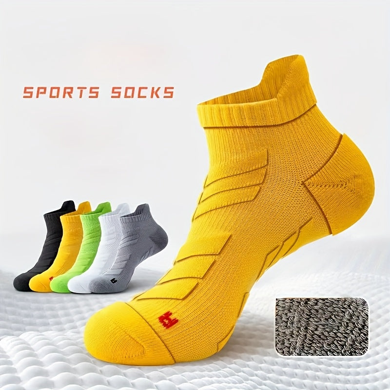 Men's Sports Socks Pack With Ankle Support For Running Basketball