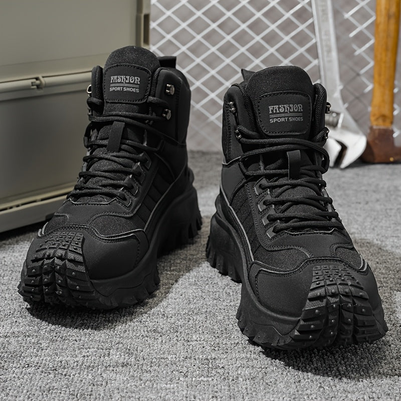 Zhenyuezu All Season High Top Hiking Boots Lightweight Comfort