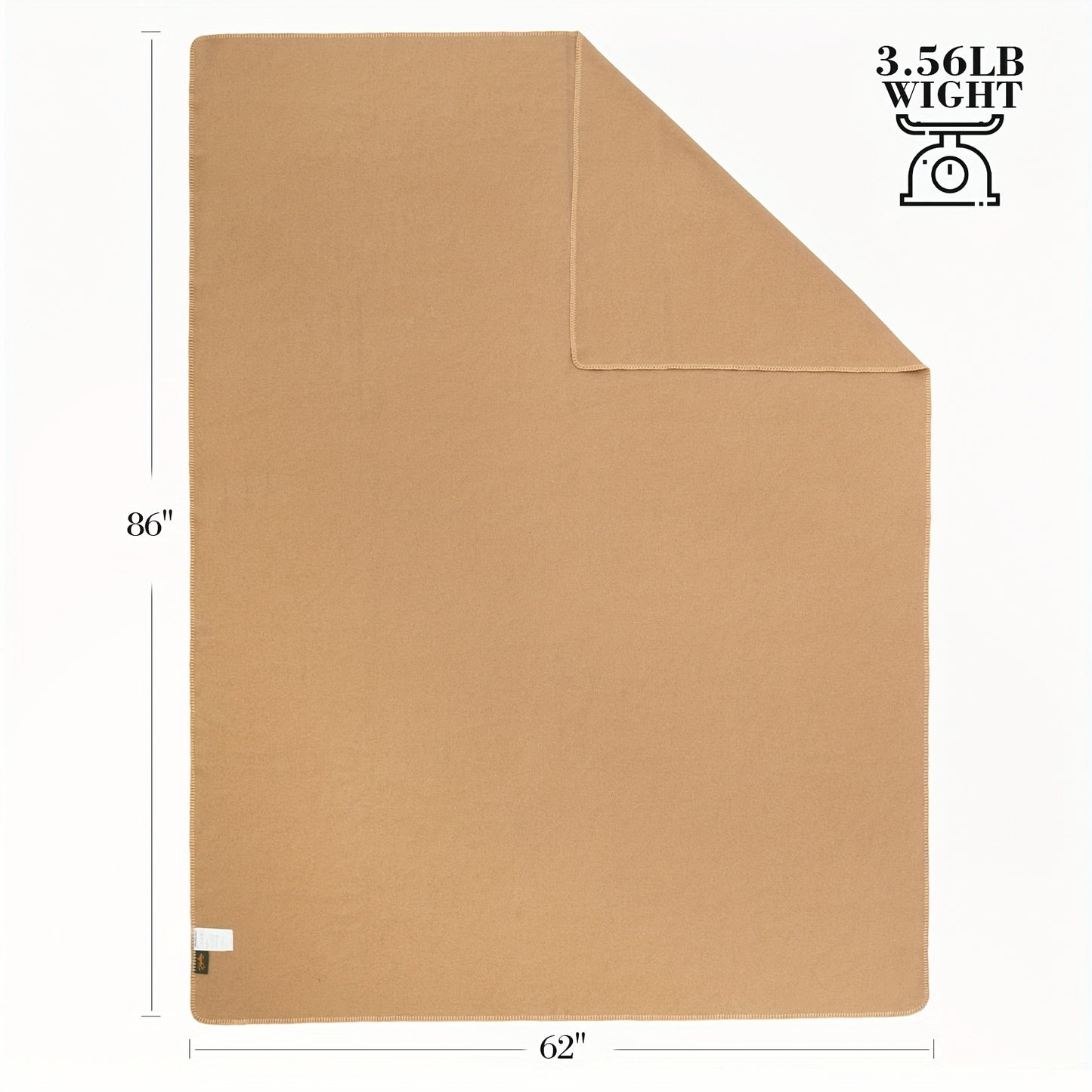 Merino Wool Bed Blanket Cozy Fleece Throw For All Seasons