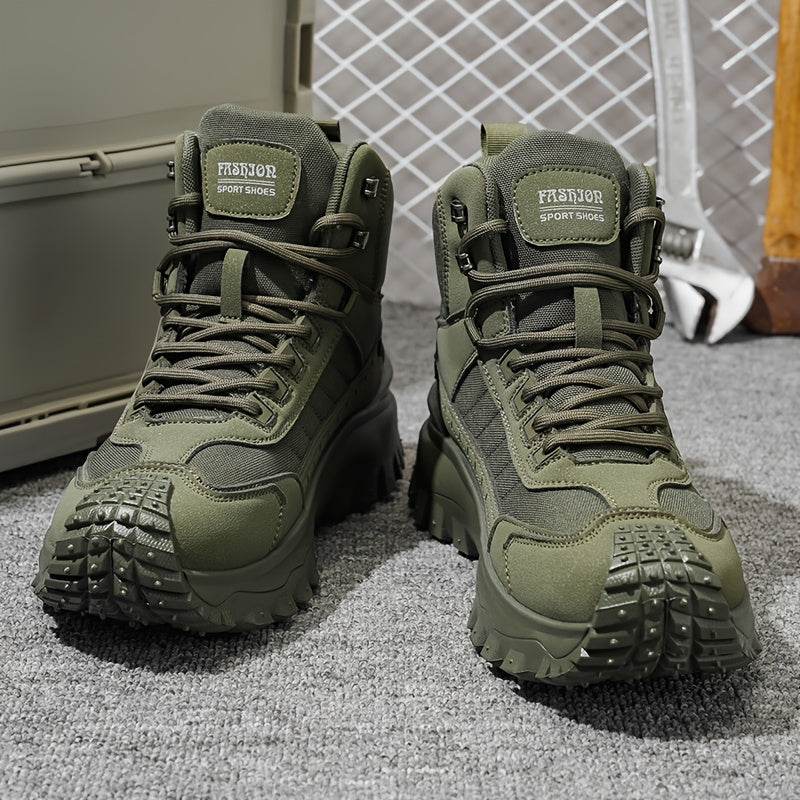 Zhenyuezu All Season High Top Hiking Boots Lightweight Comfort