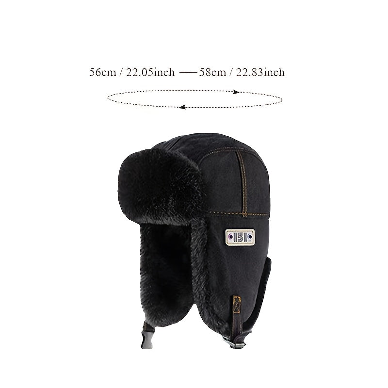 Unisex Winter Ear Protection Lei Feng Hat With Plush Lining