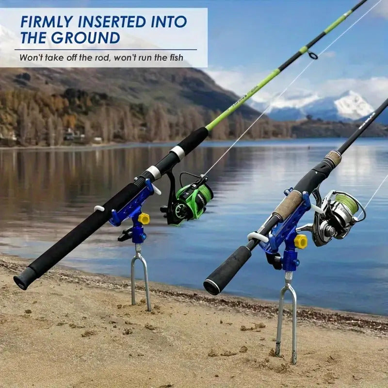 Heavy-Duty 360 Degree Adjustable Fishing Rod Holder Set Stainless Steel