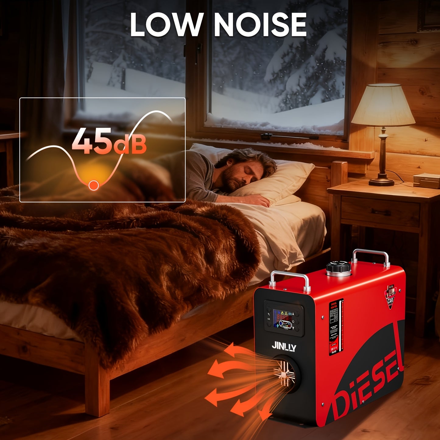Diesel Air Heater 8KW 12V 24V Portable Parking Heater