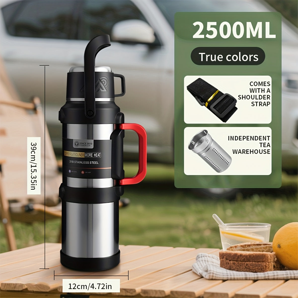 Insulated 316 Stainless Steel bottle For Outdoor Travel