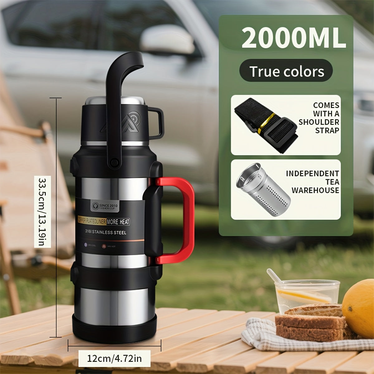 Insulated 316 Stainless Steel bottle For Outdoor Travel