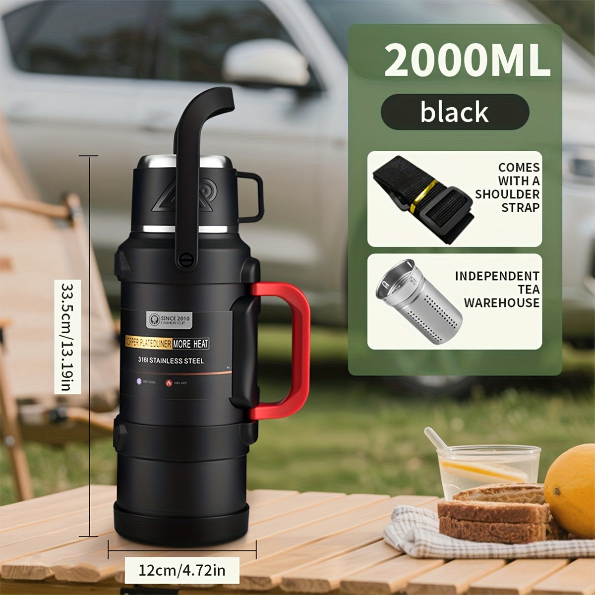 Insulated 316 Stainless Steel bottle For Outdoor Travel