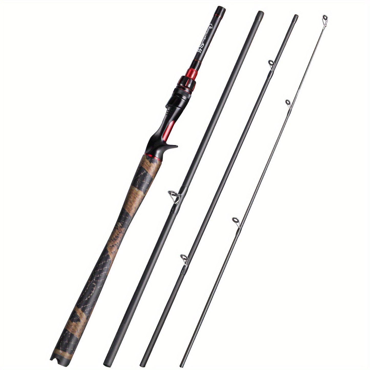 Sougayilang 4-Part Ultra-light Carbon Fiber Fishing Rod Spinning Casting
