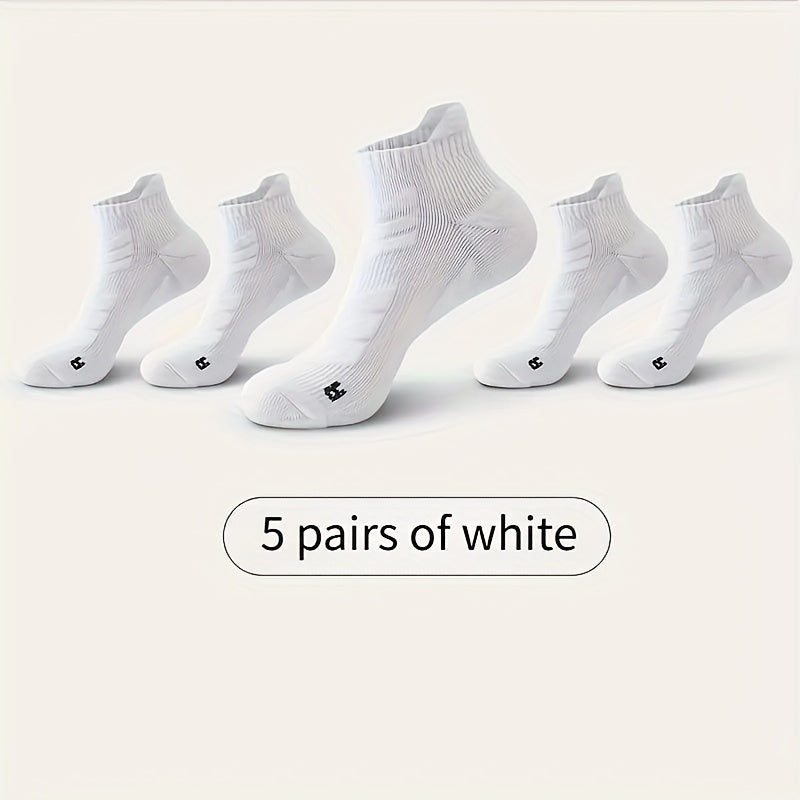 Men's Sports Socks Pack With Ankle Support For Running Basketball