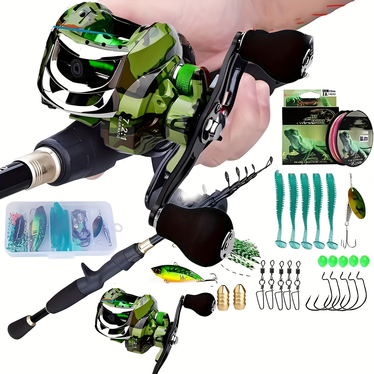 High Efficiency strong drag Metal baitcasting Reel