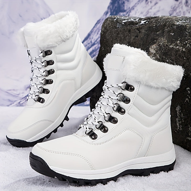 Cozy Warm Snow Boots Women High Top Outdoor Winter Footwear