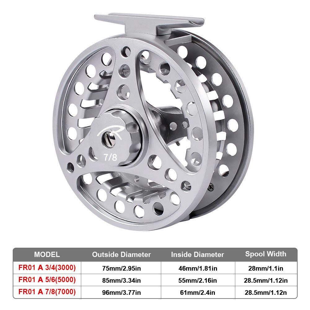 PROBEROS All Metal Fishing Wheel for freshwater and saltwater, durable aluminum alloy, corrosion resistant.