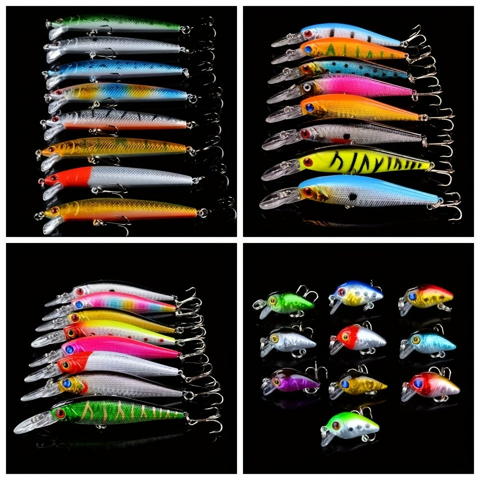 Bionic Lure Set Minnow Lures for Saltwater and Freshwater Fishing