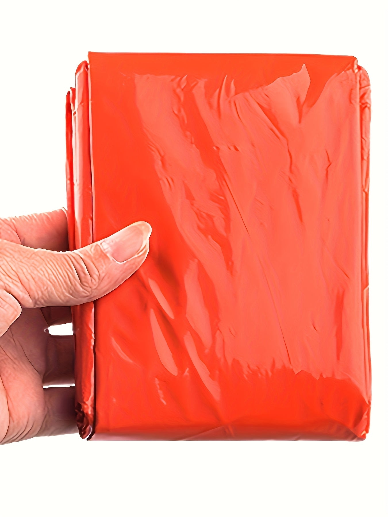 Emergency Survival Outdoor Hooded Rain Poncho High Visibility