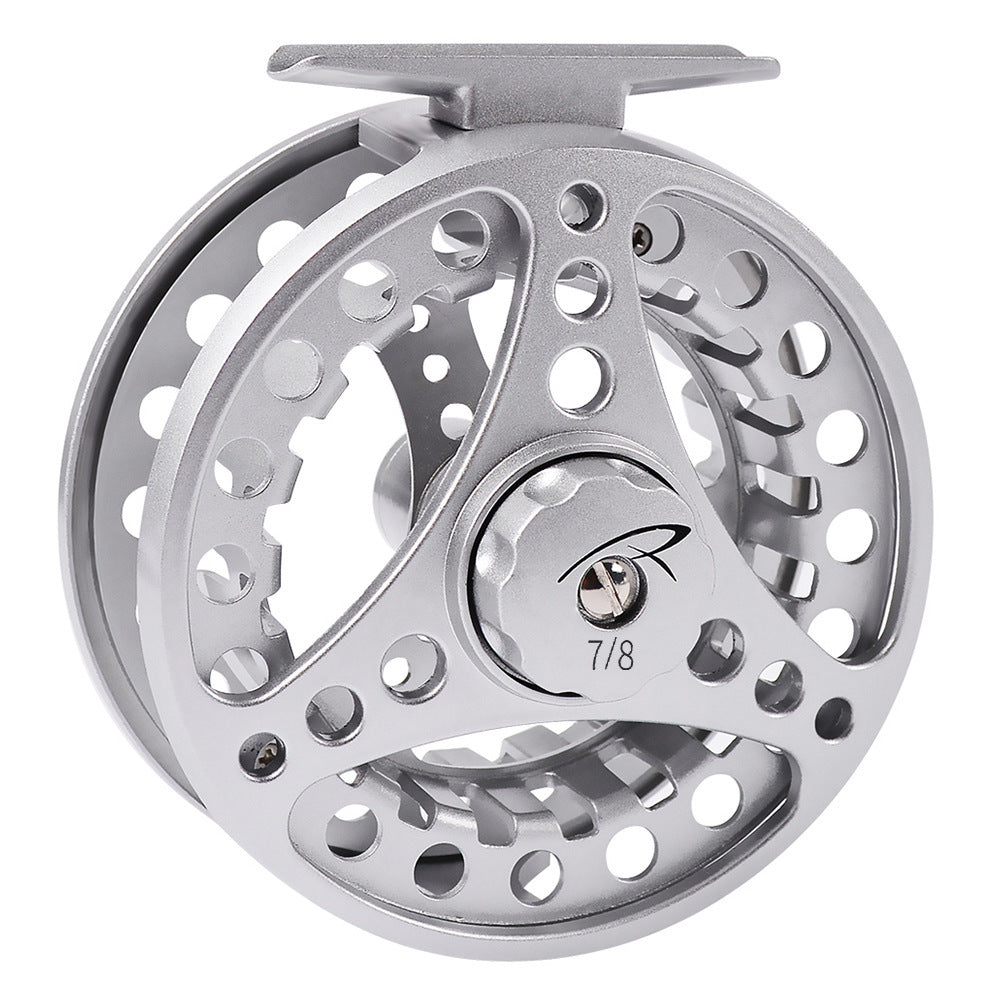PROBEROS all-metal fly fishing reel for freshwater and saltwater; corrosion-resistant aluminum alloy.