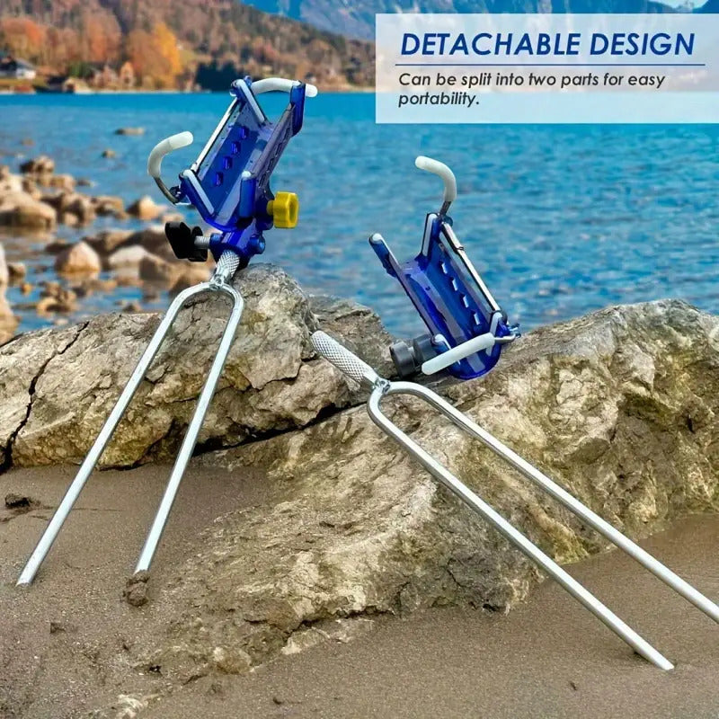 Heavy-Duty 360 Degree Adjustable Fishing Rod Holder Set Stainless Steel