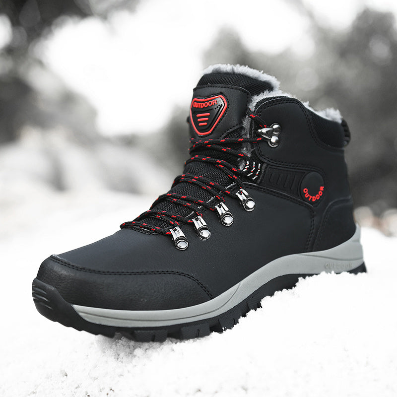 Men's & Women's All-Season Outdoor Hiking Boots - Heavy-Duty Upper & Rubber Sole, Comfortable Round Toe & Cushioned Insole, All-Terrain Traction Tread, Trekking, Snow, Mud, - All-Weather Durable Casual & Serious Hiking Boots