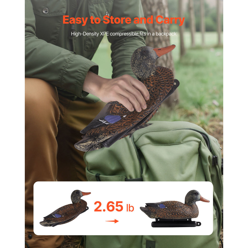 RIDFY 6Pack Realistic Floating Duck Decoys For Hunting