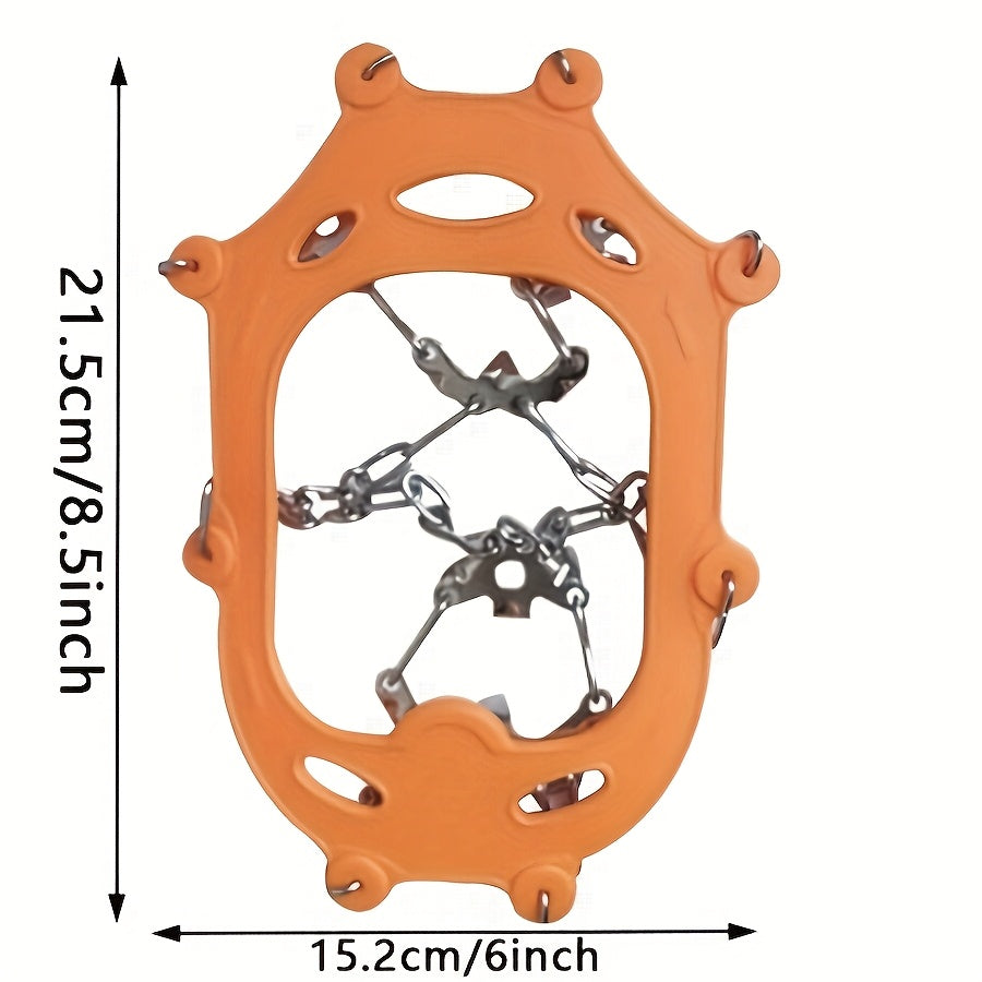 Stainless Steel Ice Cleats Crampons Traction Grips For Boots