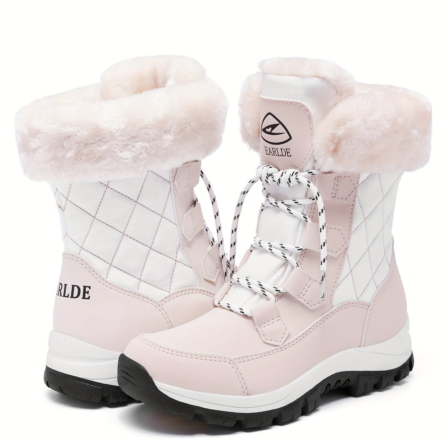 EARLDE Women's Waterproof Winter Snow Boots Lightweight Anti Slip Warm