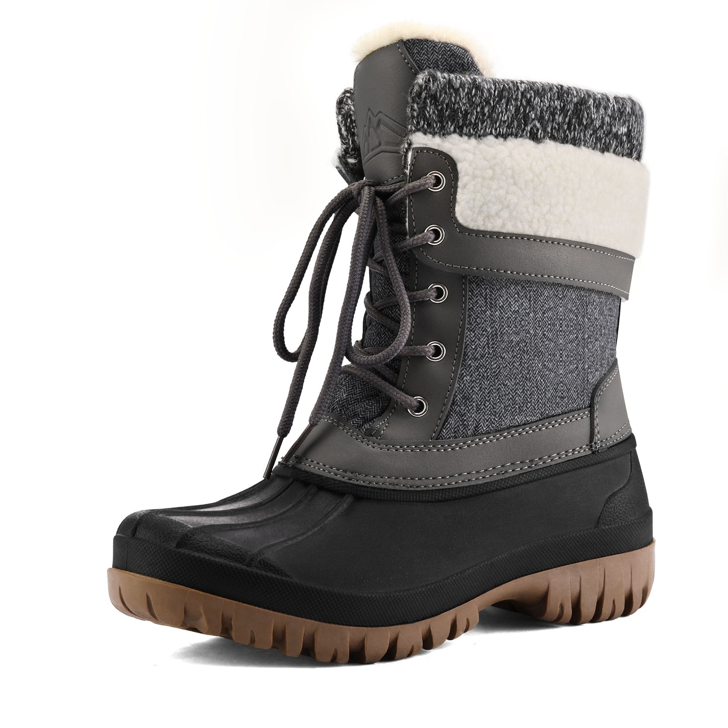 Women's Thermal Snow Boots Non Slip Mid Calf Rubber Sole