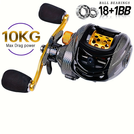Lingkun Ultra Lightweight Baitcasting Reel With Smooth Drag System