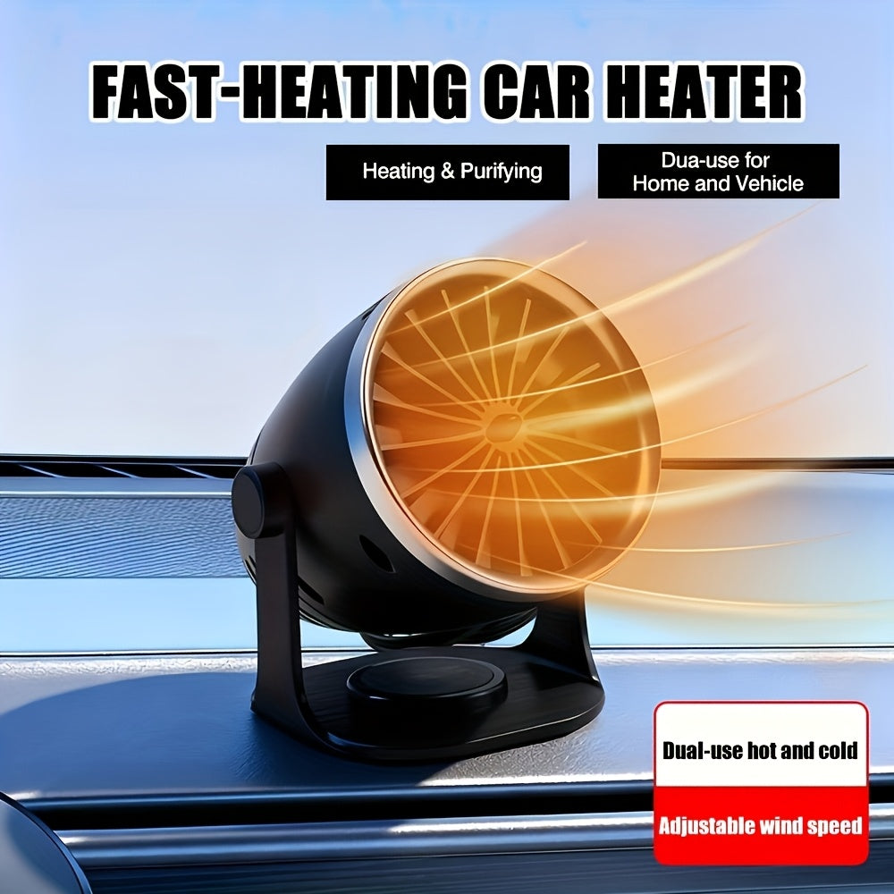 Vehicle Mounted Dual Purpose Heater With USB Power And Rotation