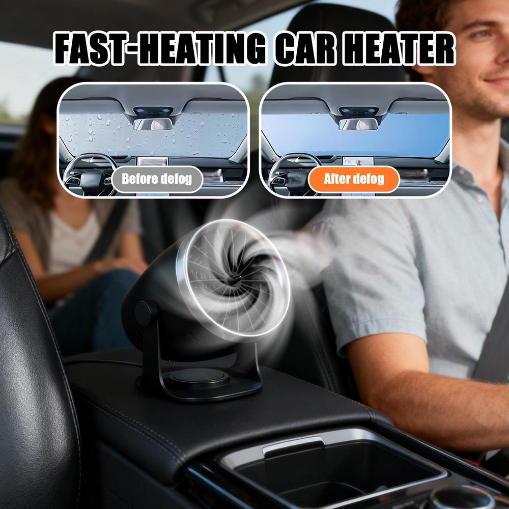 Vehicle Mounted Dual Purpose Heater With USB Power And Rotation