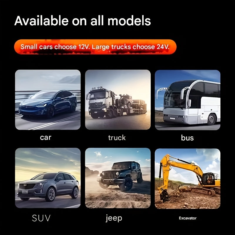 Vehicle Mounted Dual Purpose Heater With USB Power And Rotation