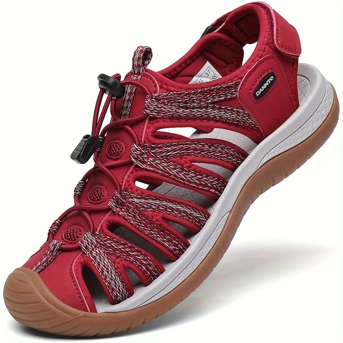 Women's Closed Toe Hiking Sandals with Adjustable Straps & Anti-Slip Rubber Sole - Lightweight Breathable Fabric Upper, Cushioned Comfort for Outdoor Walking, Beach, Camping & Travel - Blue, Hiking Accessories