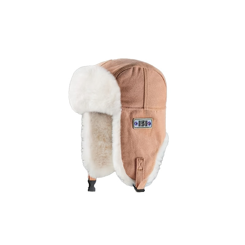 Unisex Winter Ear Protection Lei Feng Hat With Plush Lining