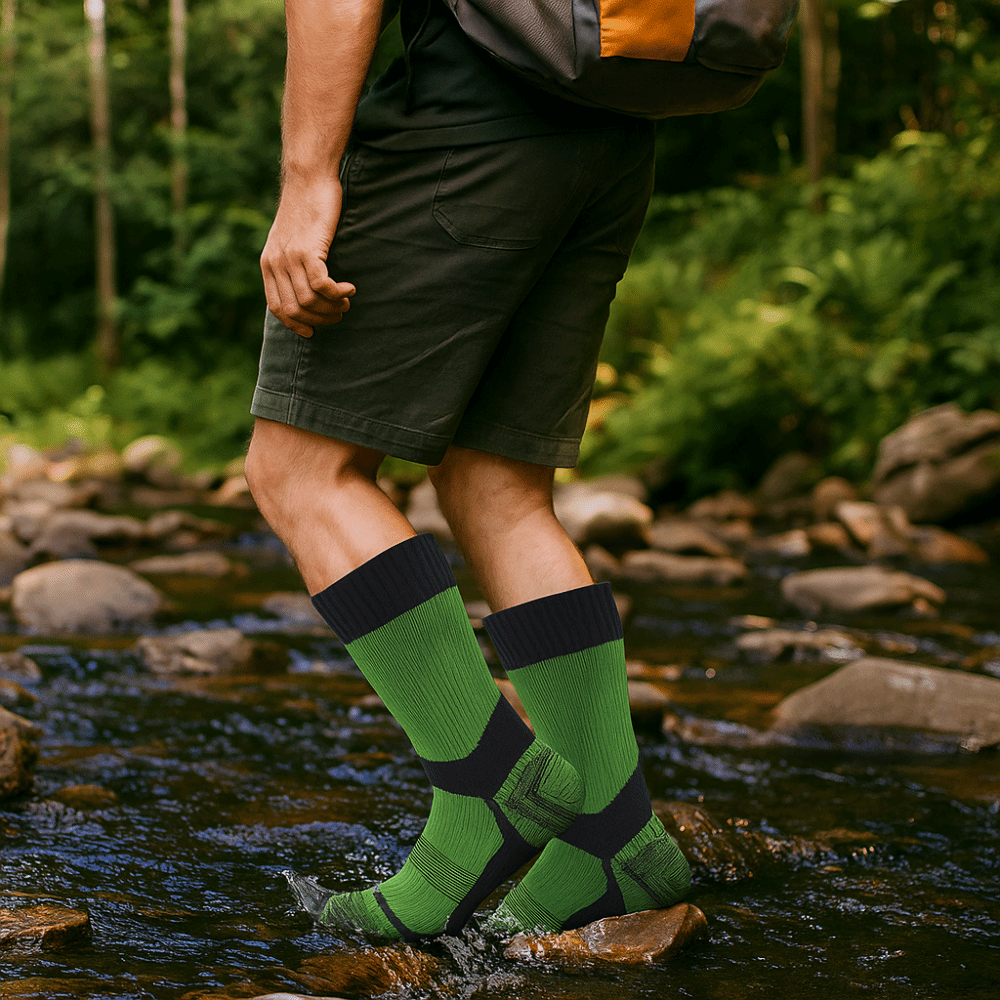 Men High Quality Nylon Hiking Socks Moisture Wicking Outdoor Performance