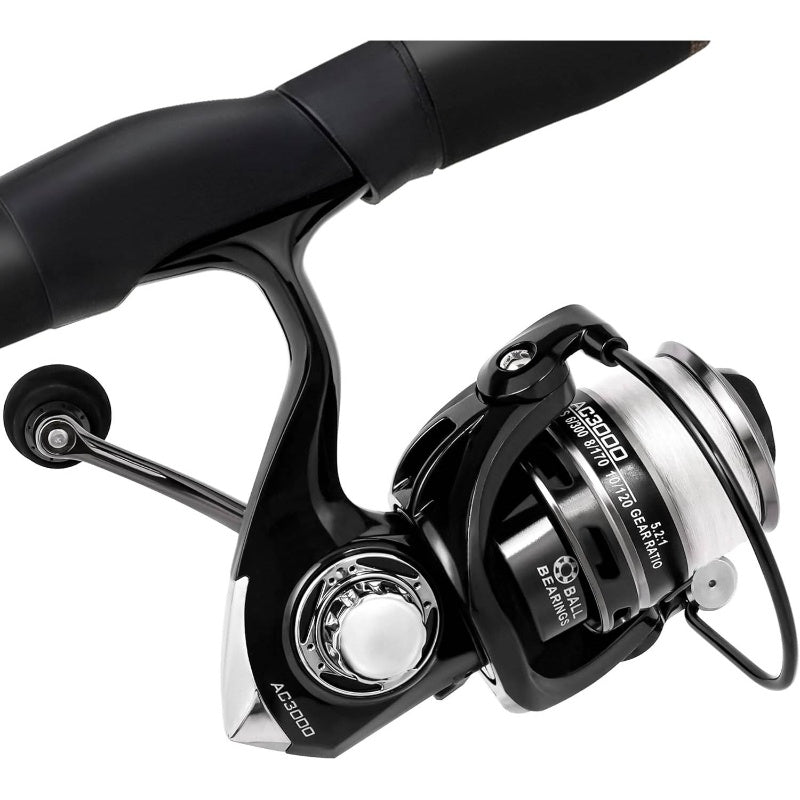 2pcs Fishing Rod and Spinning Reel Combo with Lures | Portable Fishing Rod Kit for Saltwater and Freshwater, Travel Fishermen, Fast Action, Medium Light Power, Silvery Color