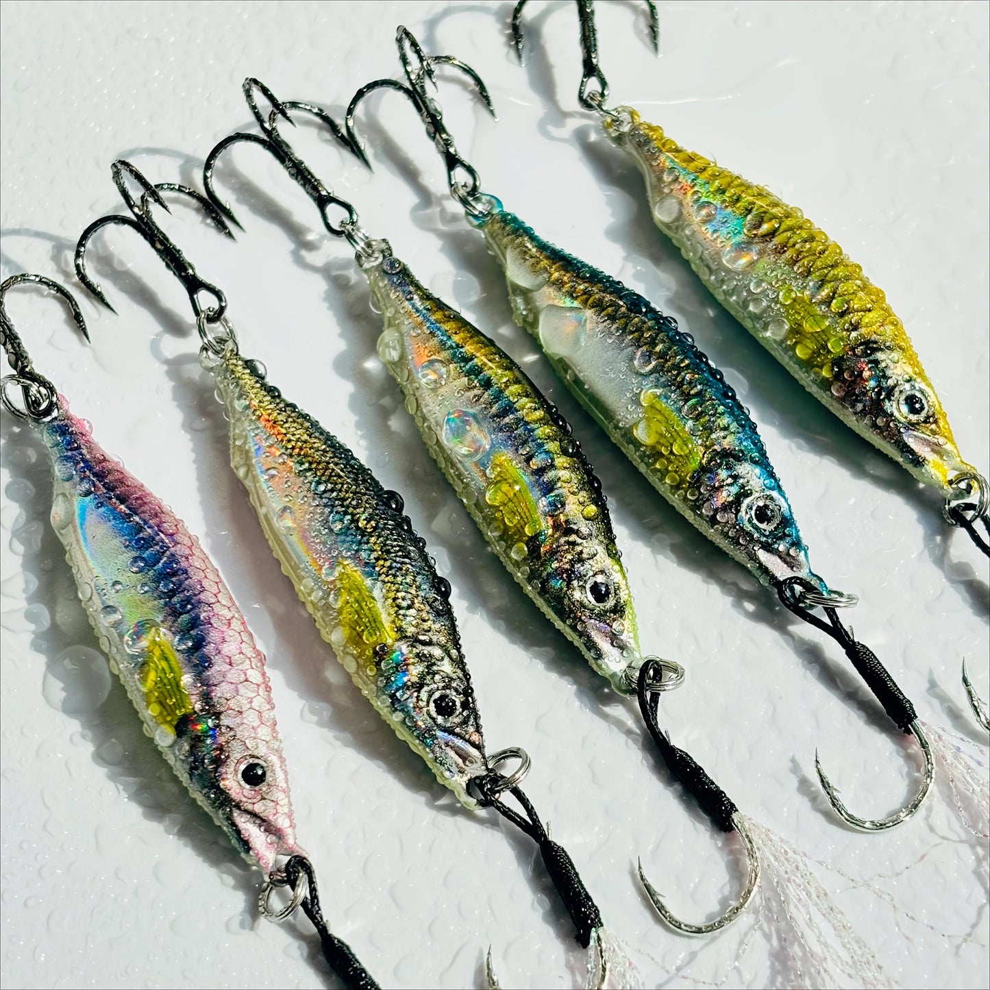 Amacure Fisch Sinking Lure Baits Set for Freshwater and Saltwater