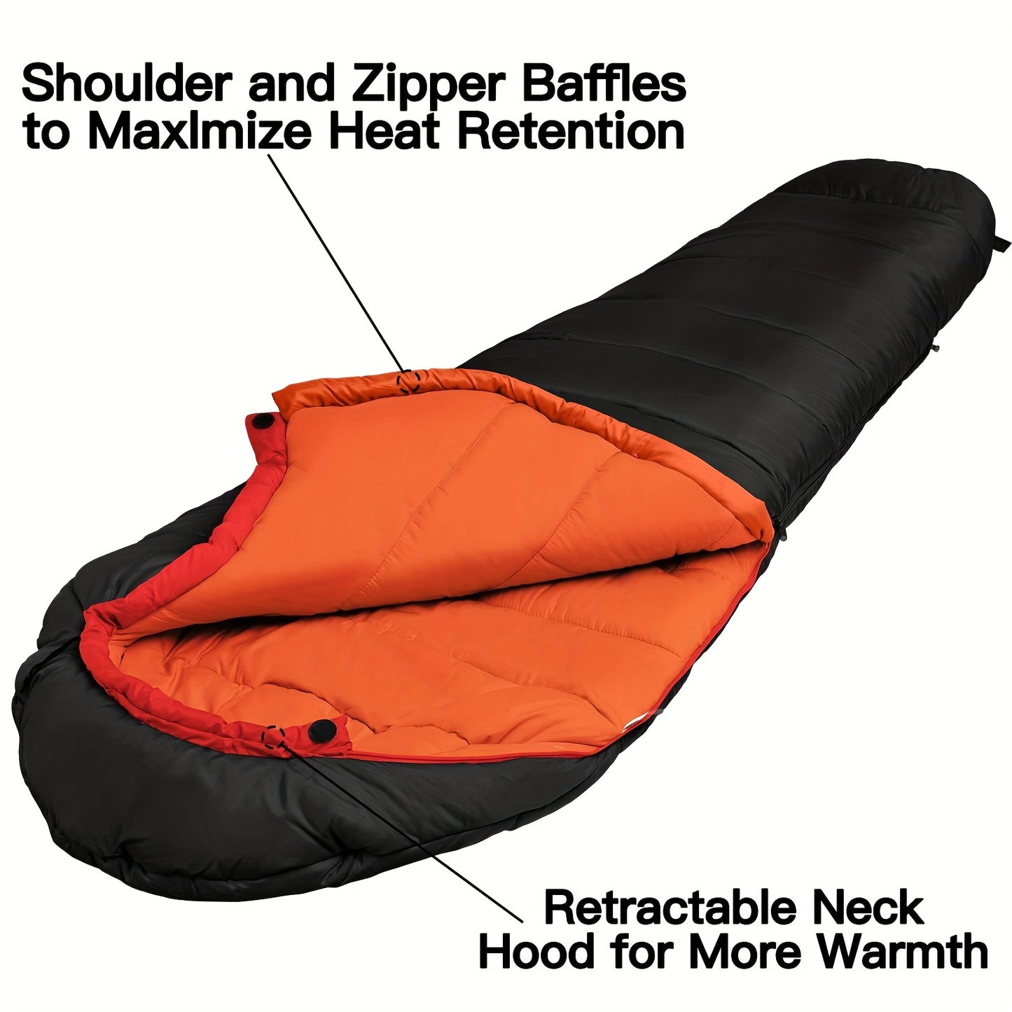 Bessport Mummy Sleeping Bag Extreme 3-Season For Adults