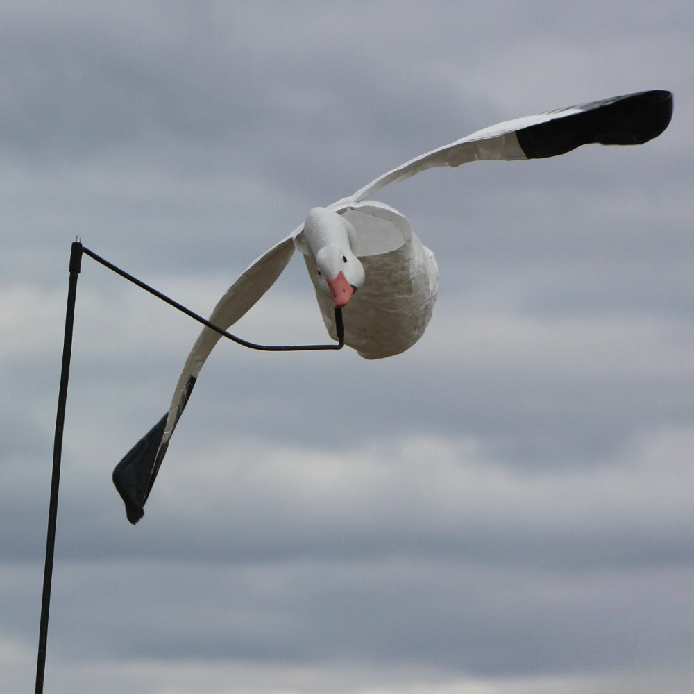 Snow Goose Flapping Motion Decoy For Marsh And Field Hunting Gear