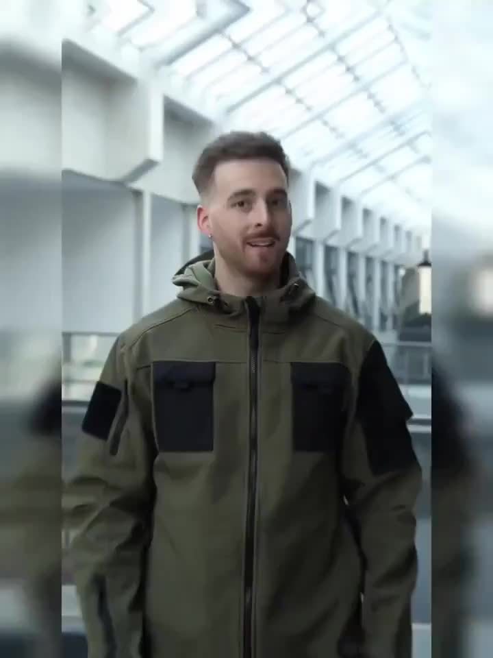 Men's Thermal Two-Piece Outdoor Set - Windproof Fleece-Lined Hooded Jacket & Cargo Pants with Zippered Pockets, Softshell Construction for Cold Weather Adventures, Durable & Lightweight, All-in-One Hiking, Camping, Hunting, C