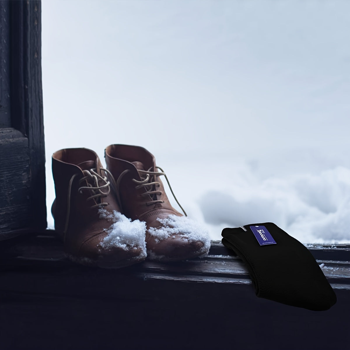 AIBEANIE Men Hiking Fleece Boot Socks Military Liner