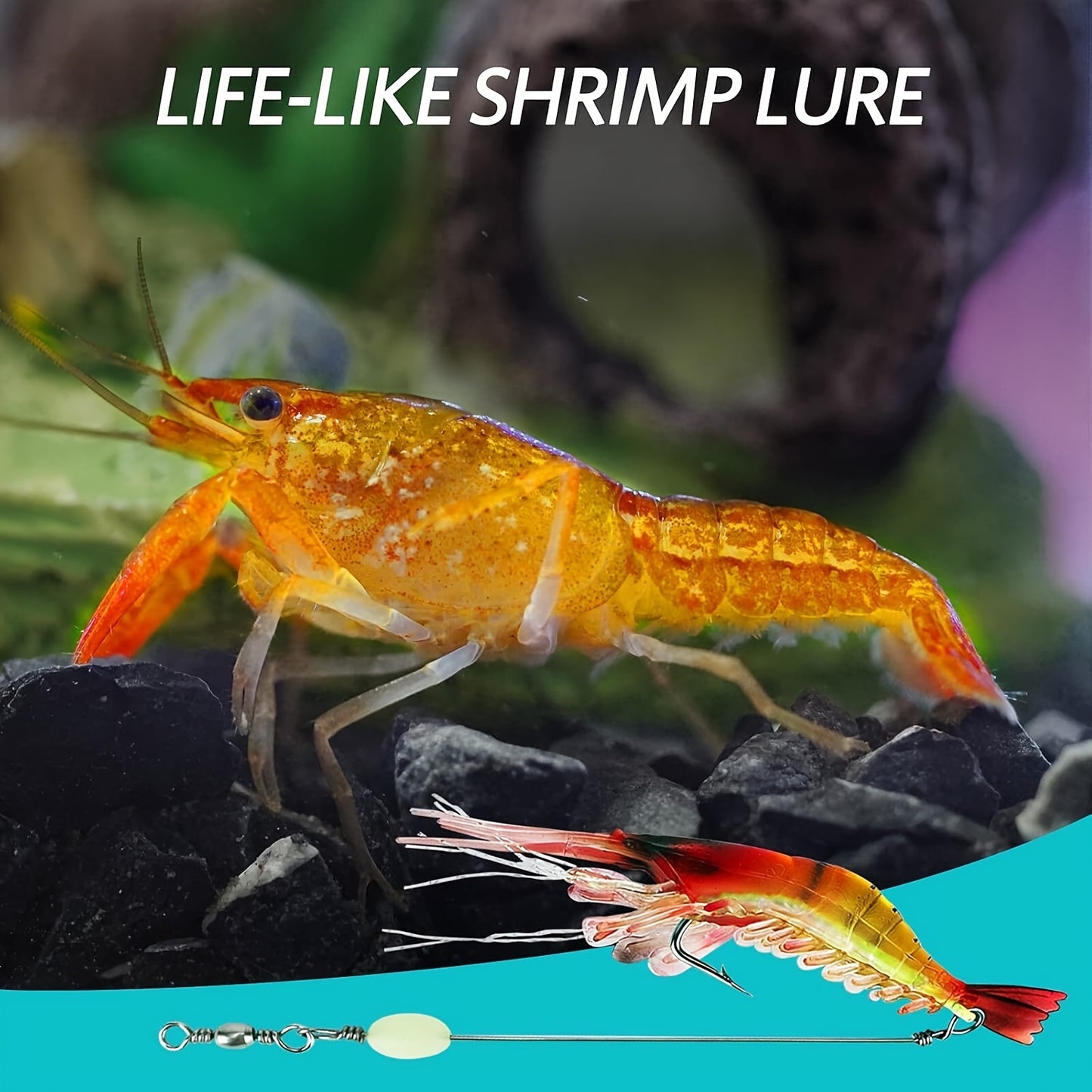 Amacure Fisch Realistic Biomimetic Shrimp Lure Set For Fishing