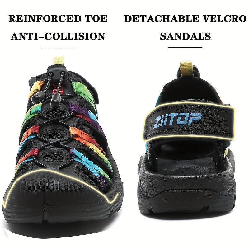 Womens Hiking Sandals Closed Toe Outdoor Walking Sandals Lightweight EVA