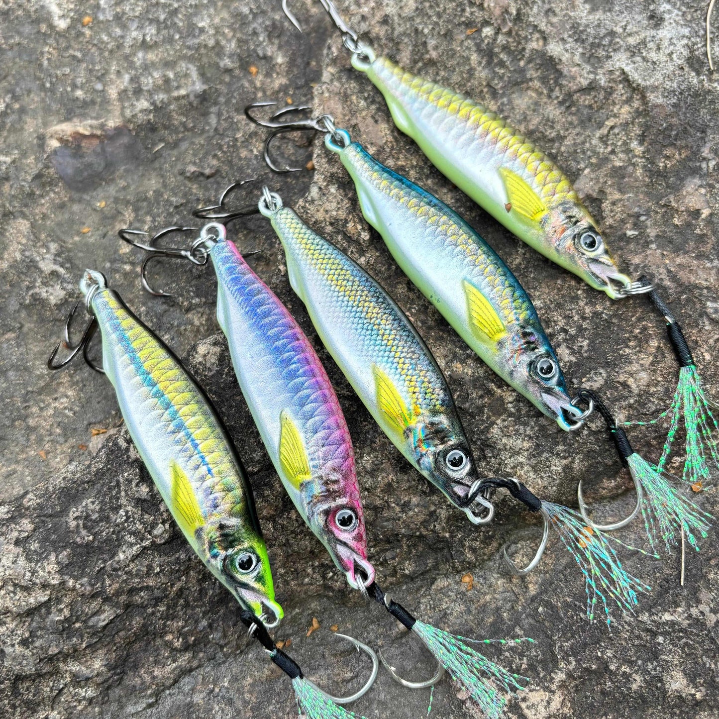 Amacure Fisch Sinking Lure Baits Set for Freshwater and Saltwater
