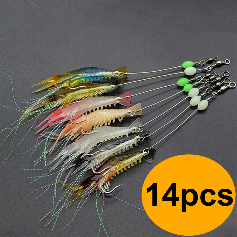 Amacure Fisch Realistic Biomimetic Shrimp Lure Set For Fishing