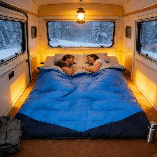 SWTMERRY Two Person Sleeping Bag With Pillow For All Season